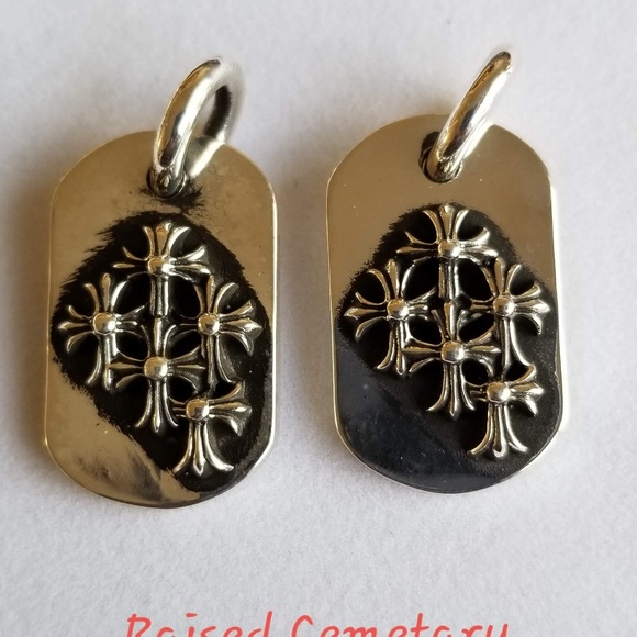 Chrome hearts raised cemetery dog tag - Picture 3 of 4